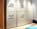 Clothes Label Nursery Vinyl Decal Cabinet Sticker